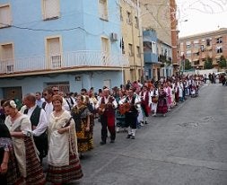 Los blanqueños acudieron masivamente a la ofrenda. / A. B.