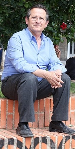 Miguel Sánchez Palazón, en la entrevista. / M. BUESO