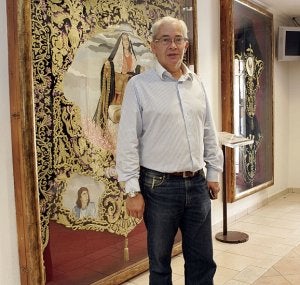 Fulgencio Tomás Martínez Pelegrín, presidente de la Cofradía de Cristo del Perdón, Paso Morado. ::
SONIA M. LARIO / AGM
