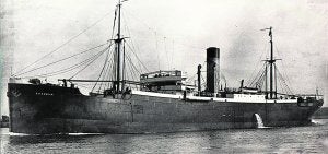 Foto del 'Castillo Olite' con su nombre anterior bajo pabellón holandés.