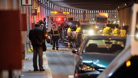 Imagen de archivo de un accidente de tráfico en el municipio de Alcantarilla