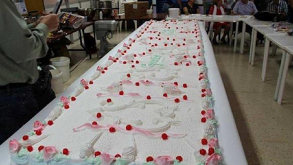 La tarta típica cartagenera que sirvieron en Las Seiscientas