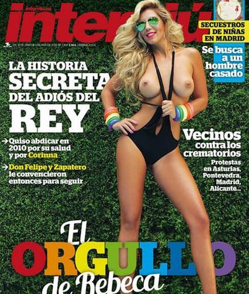 Rebeca posa en la portada de Interviú.