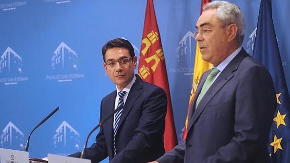 José Gabriel Ruiz y Francisco Martínez, en la rueda de prensa de este viernes. 