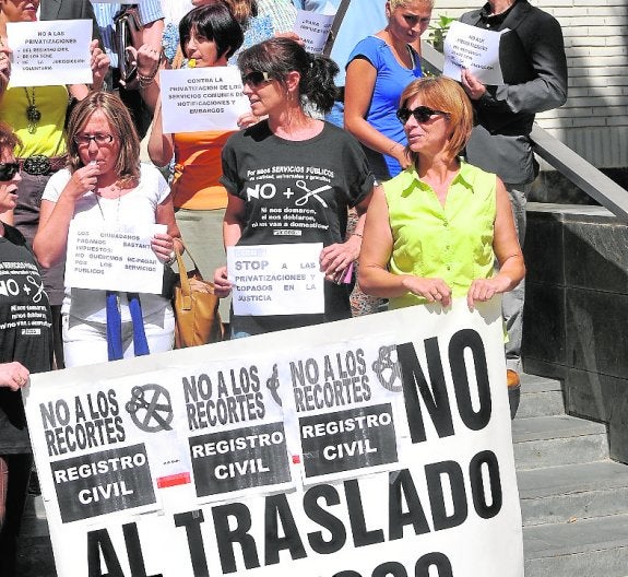 Protesta contra las reformas de Gallardón, en 2013. 
