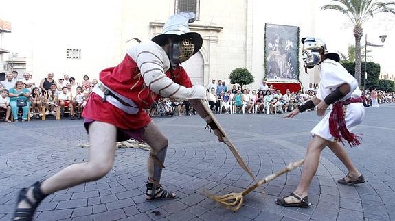 Danza romana y gladiadores en Fortuna