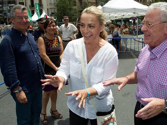 Castedo y Alperi, juntos durante las pasadas Hogueras de Sant Joan. 