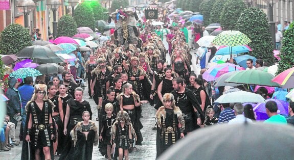 Carthagineses y romanos vencen a la lluvia