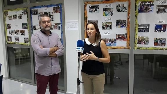 Toni Díaz e Inmaculada García en la presentación. 