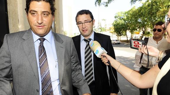 El Fiscal Anticorrupción, Juan Pablo Lozano, y el magistrado David Castillejos, al fondo, impulsores del 'caso Umbra'.