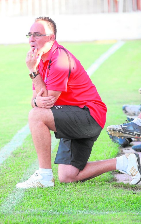 Rafa Muñoz, entrenador del CD El Palo. 