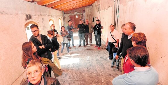 Última planta del futuro Museo Azul de la Semana Santa que ha sido reconstruida tras los daños que sufrió por los terremotos. 