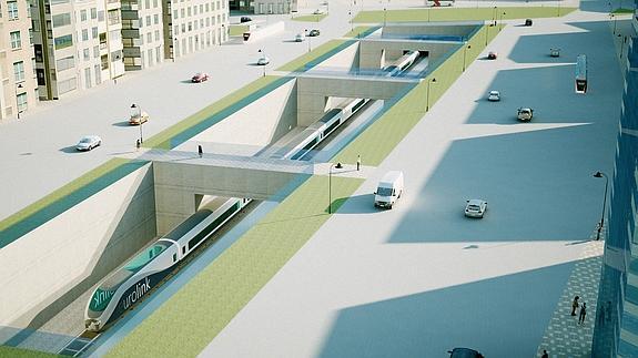 Adif activa el soterramiento integral del AVE aunque las obras no empezarán hasta 2017