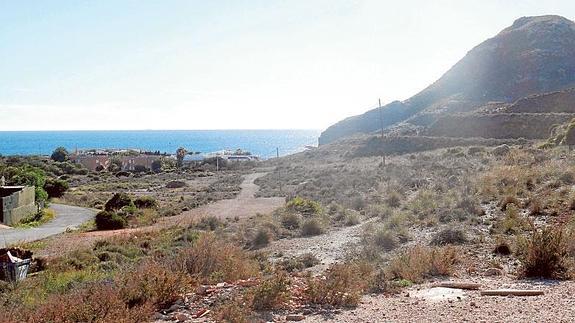 Panorámica de la playa de Cala Reona, desde las laderas que dan al Mar Mediterráneo.  