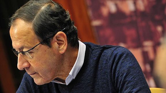 Miguel Ángel Cámara, este lunes, en el Ayuntamiento.