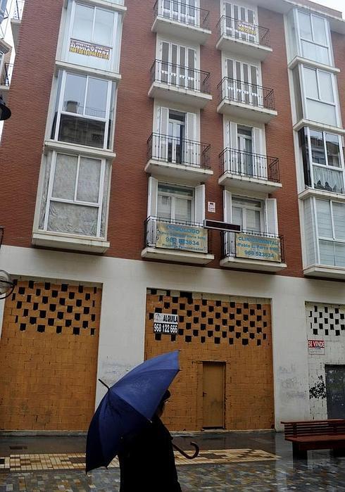 Viviendas en alquiler en un edificio de Cartagena. 