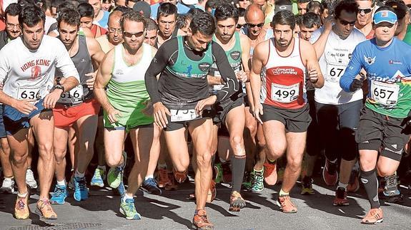 Salida de la primera carrera popular en la pedanía murciana de Los Dolores. 