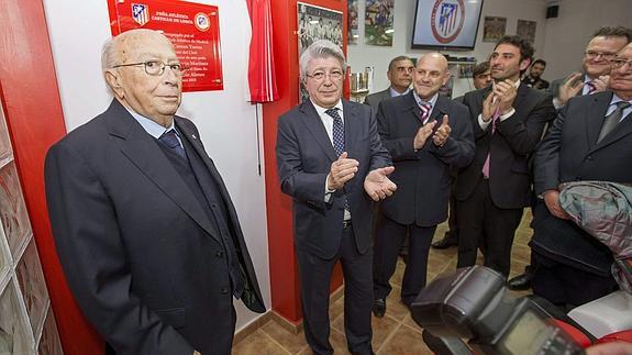 Albarracín y Cerezo, durante el acto.