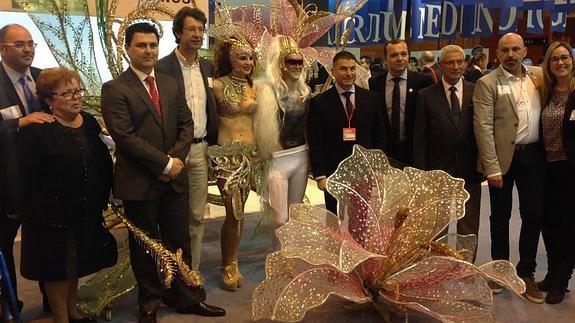 Un momento de la presentación de los carnavales de La Ribera en Fitur. 