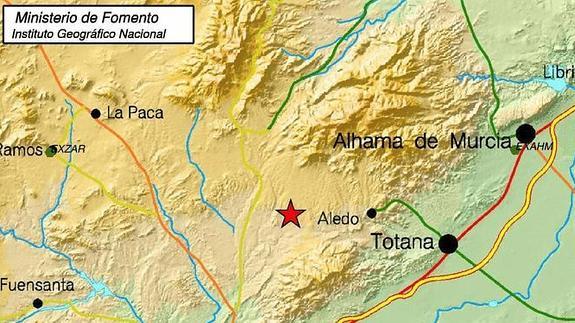 El temblor de Aledo deja una réplica unas horas después