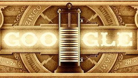 Alessandro Volta, el inventor de la pila, ilumina el doodle de Google