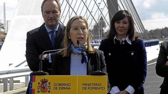 La ministra Pastor, hoy en Elche.