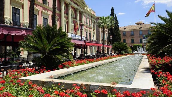 Fachada del Ayuntamiento de Murcia, en La Glorieta.