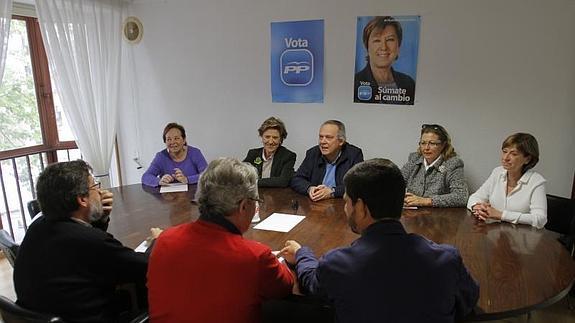 Reunión del comité electoral, este jueves, en Cartagena.