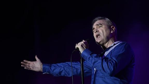 Morrissey, en el concierto de este viernes en Murcia. 