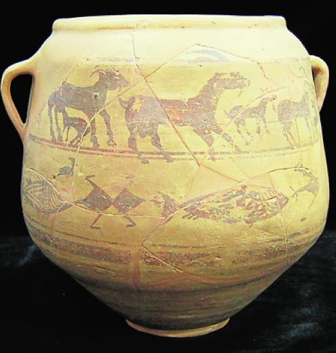 Vaso de las cabras y los peces (siglo III a. C.).