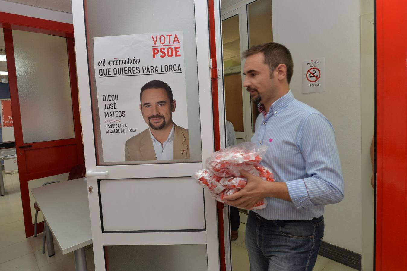 Diego José Mateos, candidato socialista. 