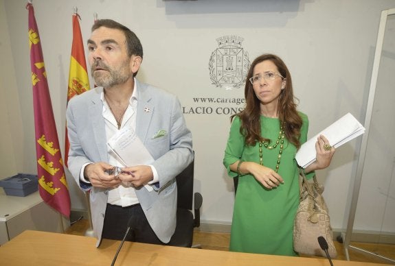 López y Castejón, en el Palacio Consistorial. 