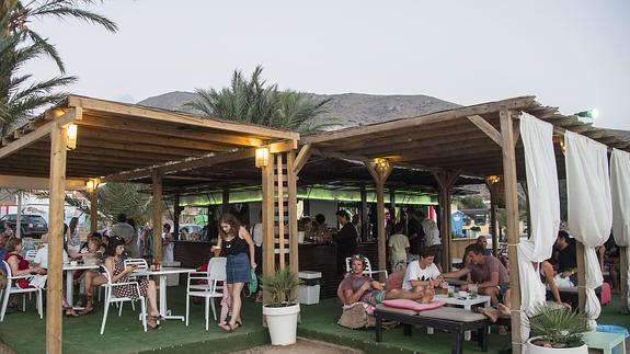 Un chiringuito de la costa de Cartagena