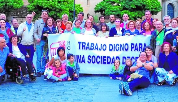 Murcianos de la Hermandad Obrera de Acción Católica en Segovia.