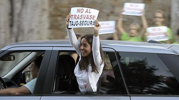 Una de las manifestantes.