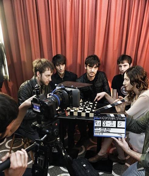 Second durante el rodaje de un videoclip. 