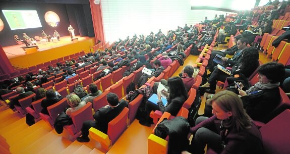 Participantes en un congreso, en El Batel, en una fotografía tomada en enero pasado. 