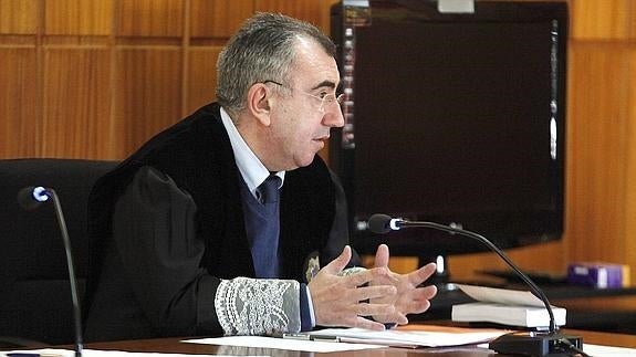 Manuel Campos durante un juicio. 