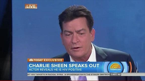 Charlie Sheen en el programa de Matt Lauer.