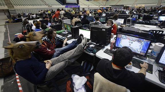 Participantes en la pasada edición de la 'Lan Party' de Murcia.