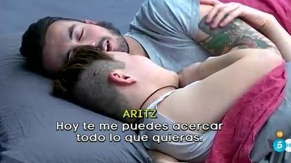 Han y Aritz en su reconciliación hace unas semanas. 