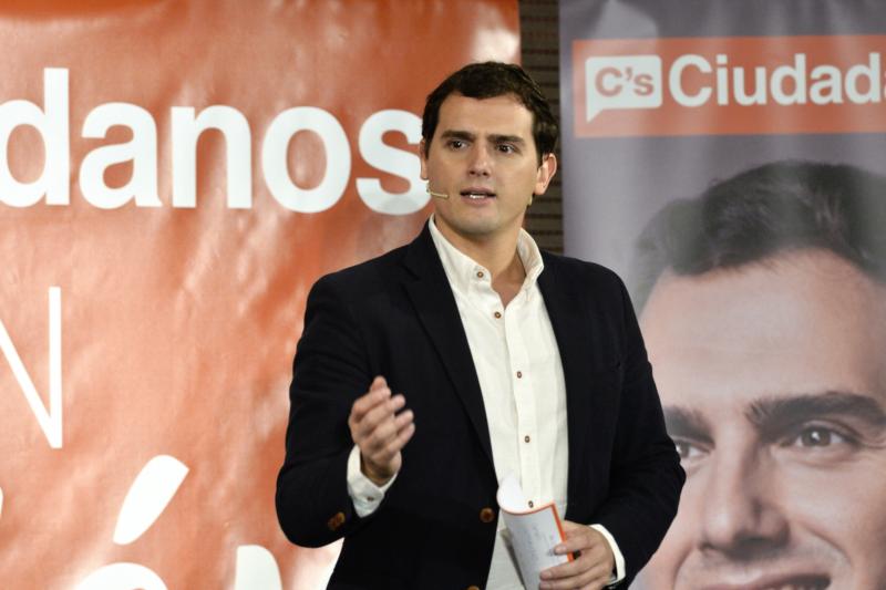 Albert Rivera, este sábado, en el hotel Nelva de Murcia.