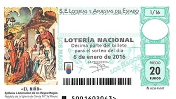 Décimo de la Lotería del Niño. 
