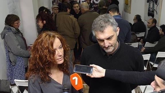 García Navarro y Urralburu atienden a los medios con motivo de la reunión de su Consejo Ciudadano.