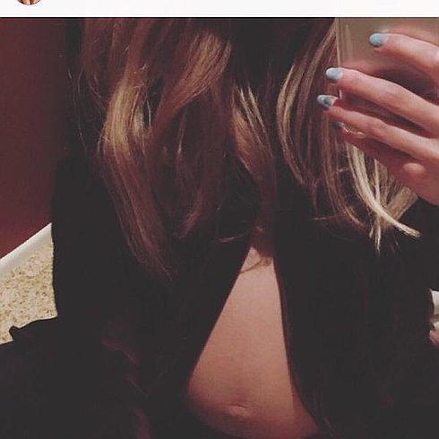 Barriga de Briana Jungwirth en Instagram.