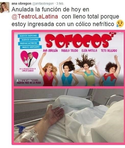 Ana Obregón ingresada en el hospital