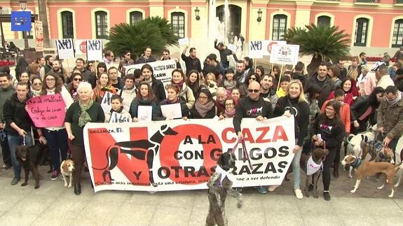 Protesta en la Gloerita de Murcia. 