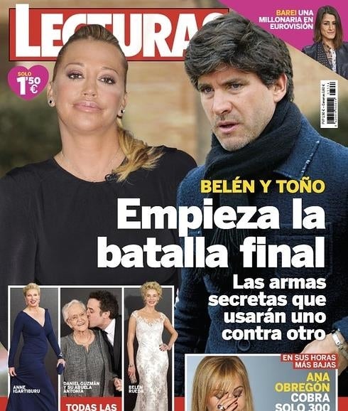 Portada de la revista con Belén Esteban y Toño Sanchís.