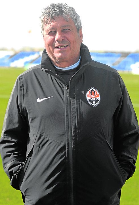 Lucescu, la semana pasada, en el Pinatar Arena.