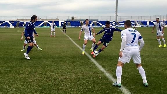 Imagen del encuentro disputado entre el Real Murcia y el Krylia.